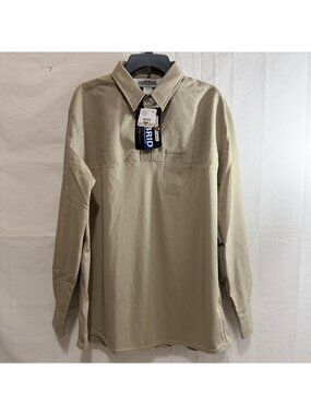 Flying Cross Mens Command Hybrid Performance Patrol Long Sleeve Shirt XL Tan